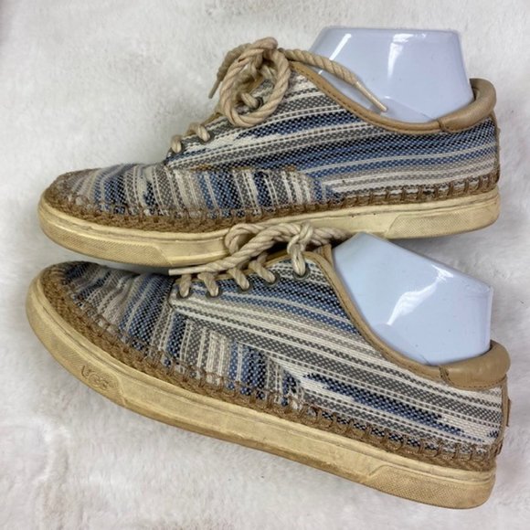 Ugg Women's Eyan II Serape Blue Lace Up Sneakers Size 8 - Picture 9 of 13